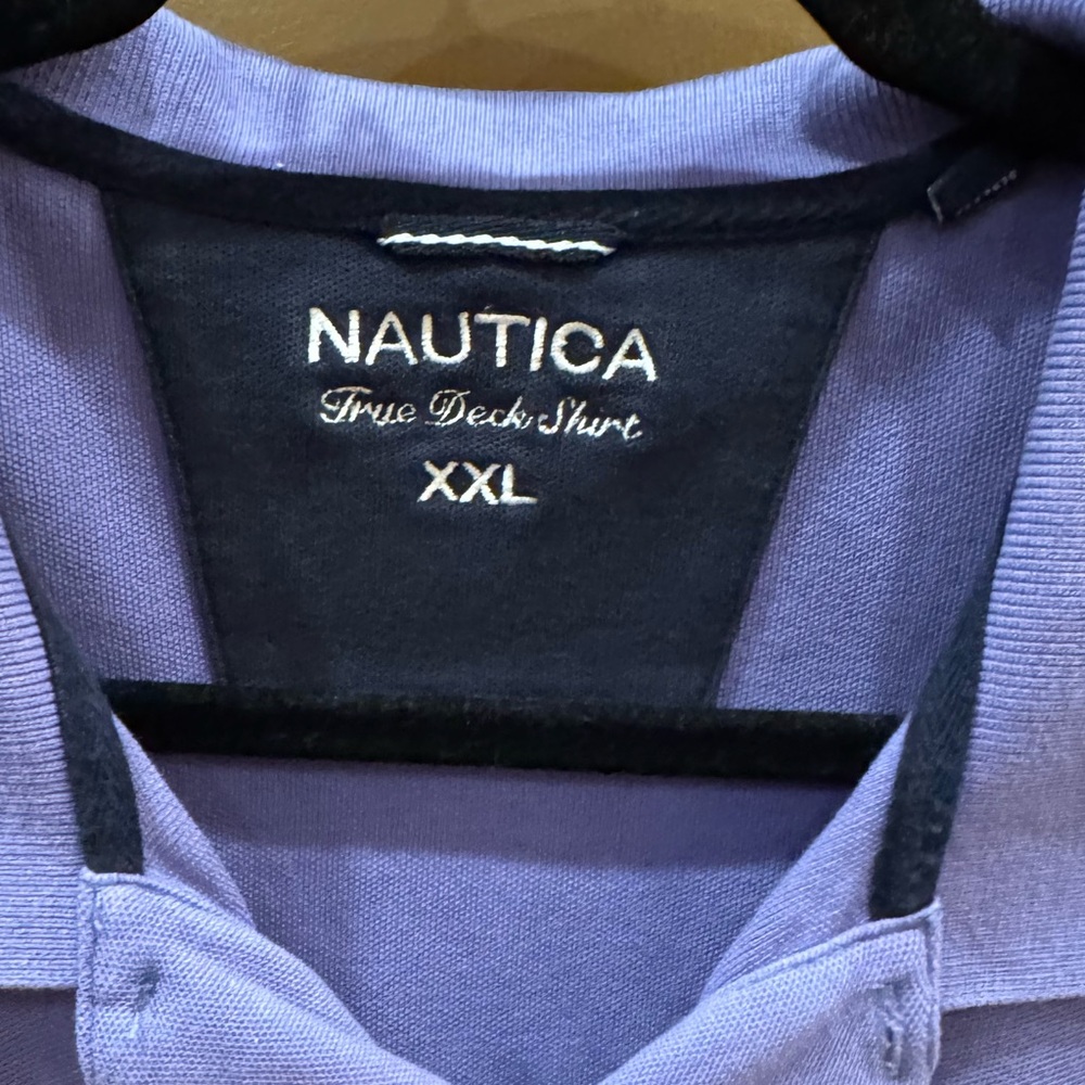 Nautica Men's Purple Polo Short Sleeve Shirt Size XXL Cotton 100%. - Picture 3 of 6